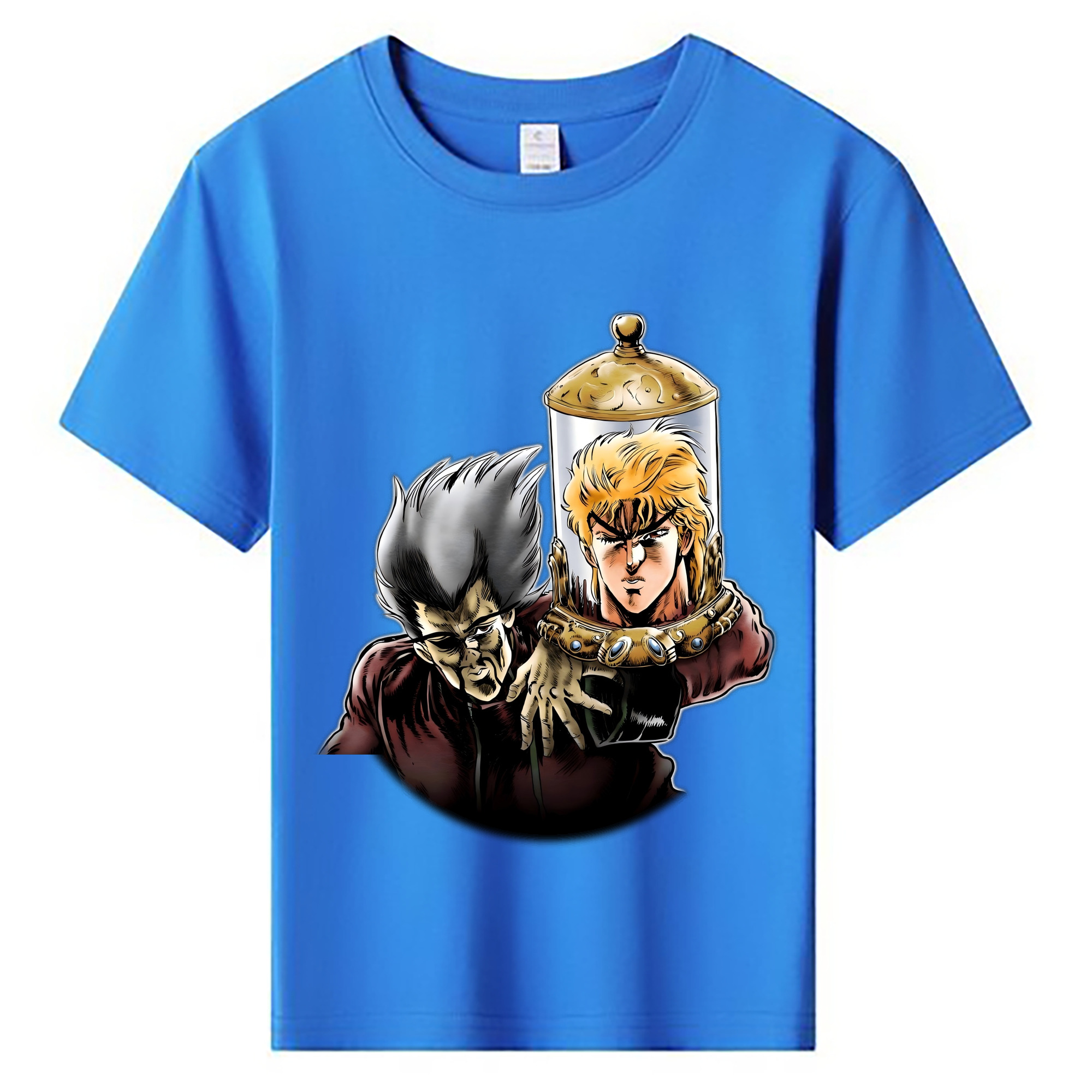 （画像用） ジョジョの奇妙な冒険 ディオ?ブランドー JoJo's Bizarre Adventure Dio Brando 綿100％キッズTシャツ（フロントプリント）